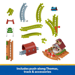 Thomas & Friends Bell Station Train Set with Push-Along Thomas Engine - CARS/GARAGE/TRAINS - Beattys of Loughrea