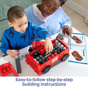 MEGA BLOKS Build & Go Race Car (26 Pieces) - CONSTRUCTION - LEGO/KNEX ETC - Beattys of Loughrea