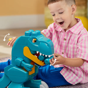 Mega Bloks Fisher-Price 3-in-1 Build & Chomp Dinosaur, 25 Pieces