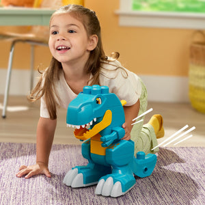 Mega Bloks Fisher-Price 3-in-1 Build & Chomp Dinosaur, 25 Pieces
