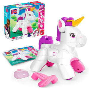 MEGA BLOKS Build & Enchant Unicorn (26 Pieces) - CONSTRUCTION - LEGO/KNEX ETC - Beattys of Loughrea