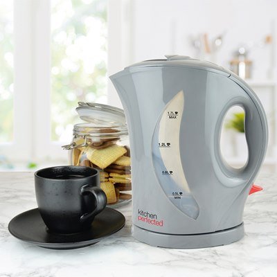Kitchen Perfected 1.7L Kettle - Grey - KETTLES - Beattys of Loughrea