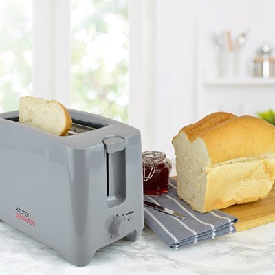 Lloytron Kitchen Perfected 2-Slice Toaster - Grey