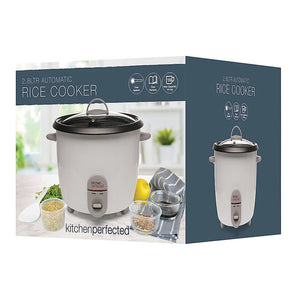 Kitchen Perfected 1000W 2.8L Automatic Rice Cooker, White - FOOD STEAMER RICE COOKER SLOW COOKER - Beattys of Loughrea
