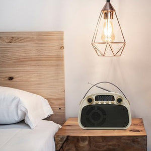 Lloytron Acapulco 3-Band Rechargeable Radio with Musicstream - Cream - PORTABLE CD/RADIO - Beattys of Loughrea