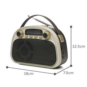 Lloytron Acapulco 3-Band Rechargeable Radio with Musicstream - Cream - PORTABLE CD/RADIO - Beattys of Loughrea
