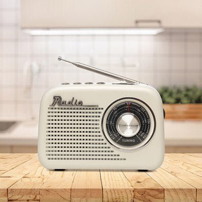 Lloytron Rio 3-Band Rechargeable USB-C Radio with Musicstream - Cream - PORTABLE CD/RADIO - Beattys of Loughrea