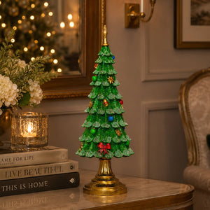 Decorative Christmas Tree Resin Ornament 39cm - XMAS CERAMIC WOOD RESIN GLASS ORNAMENTS - Beattys of Loughrea