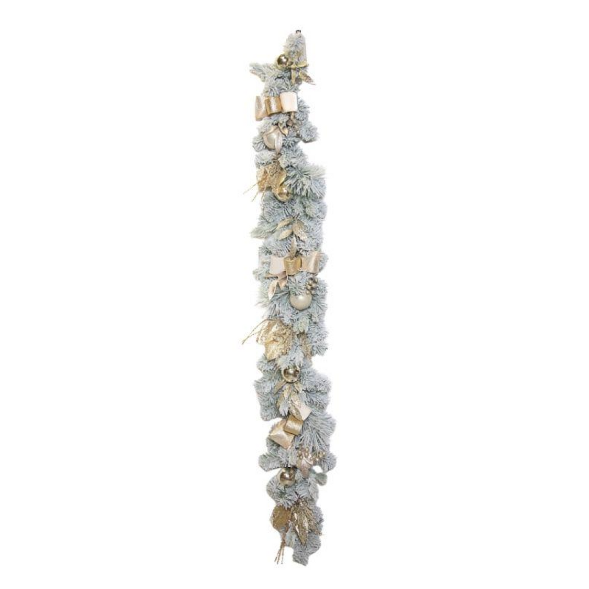 Luxury Champagne Bow Christmas Garland 183cm - XMAS GARLANDS - Beattys of Loughrea