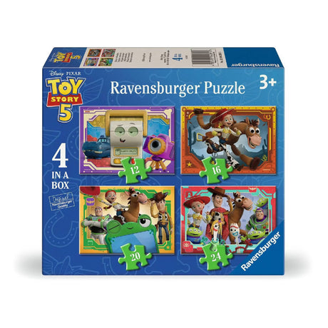 Ravensburger Toy Story 5 4-in-a-Box Jigsaw Puzzles, 12, 16, 20 & 24 Pieces - JIGSAWS - Beattys of Loughrea