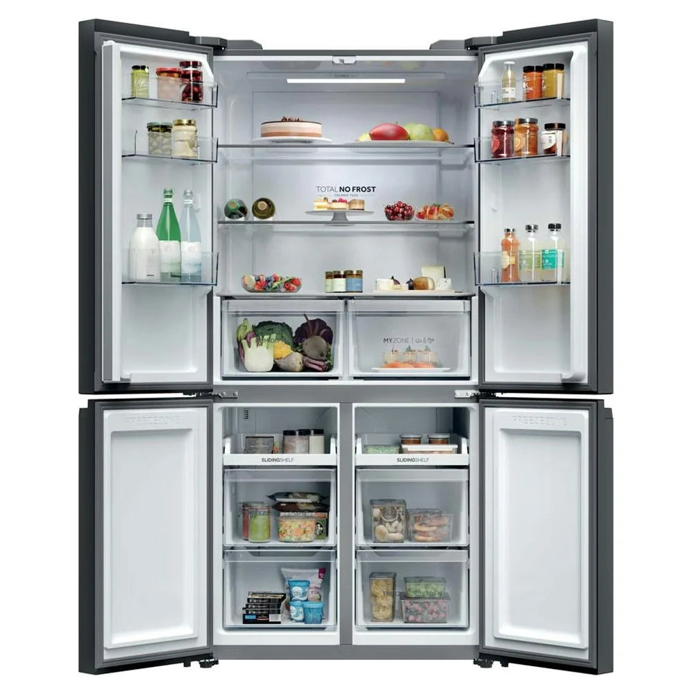 Haier Cube 90 Series 3 Multi Door Fridge Freezer | Slate Black