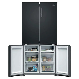 Haier Cube 90 Series 3 Multi Door Fridge Freezer | Slate Black