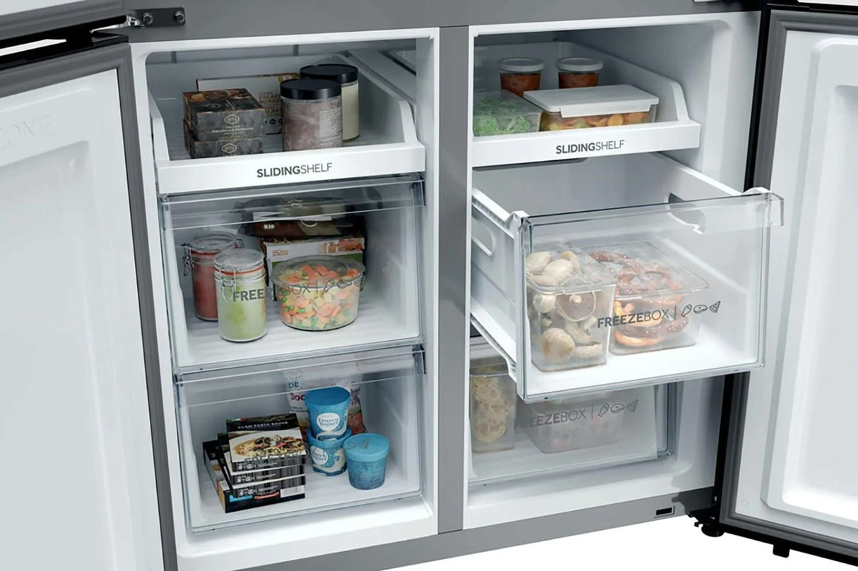 Haier Cube 90 Series 3 Multi Door Fridge Freezer | Slate Black