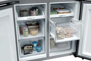 Haier Cube 90 Series 3 Multi Door Fridge Freezer | Slate Black