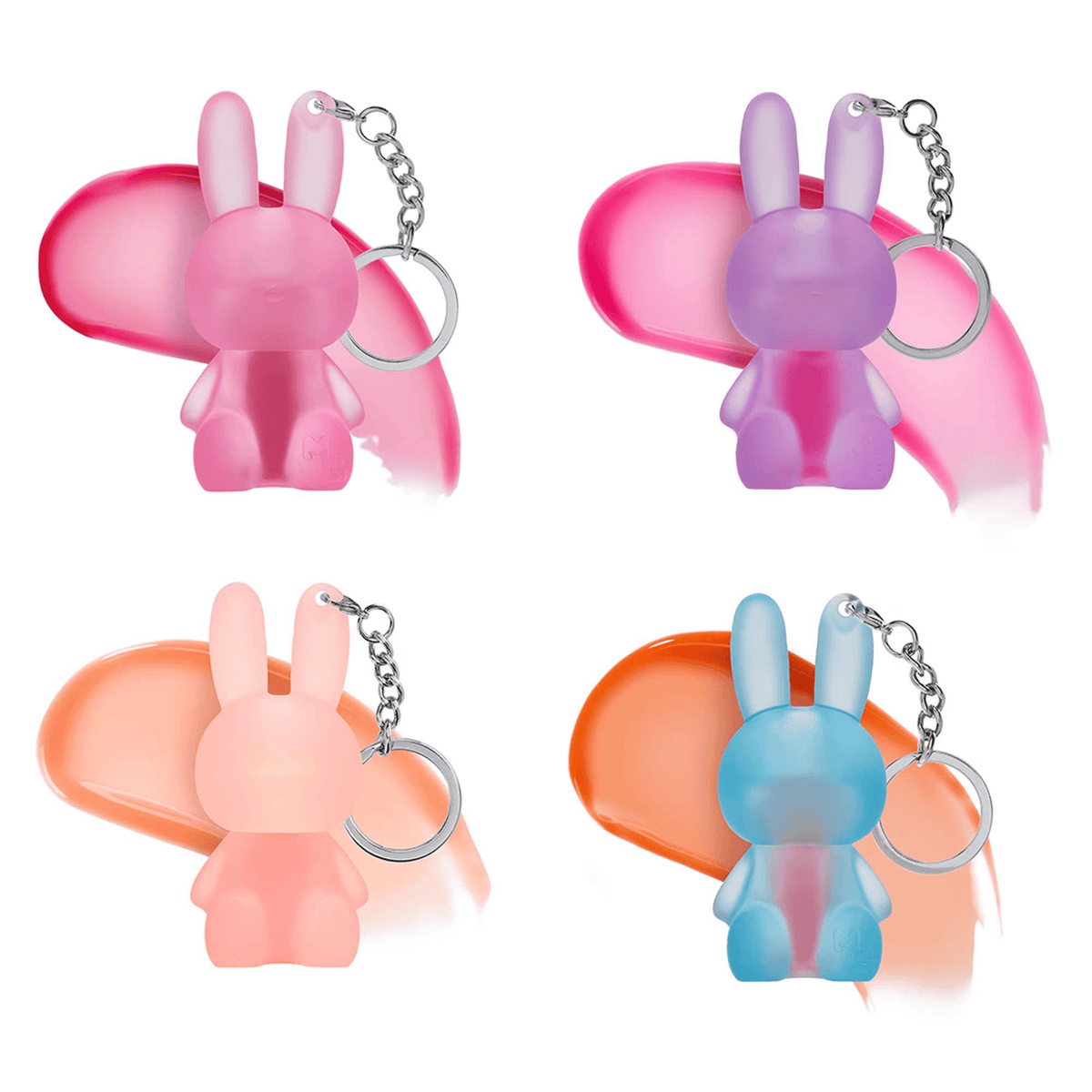 Mini Glam Bunny Lip Gloss Keyring - Assorted - One Supplied*