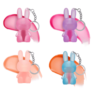 Mini Glam Bunny Lip Gloss Keyring - Assorted - One Supplied*