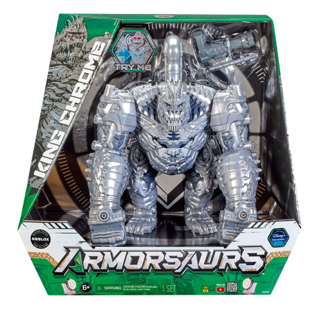 Armorsaurs King Chrome 12" Feature Villain Figure - ART & CRAFT/MAGIC/AIRFIX - Beattys of Loughrea