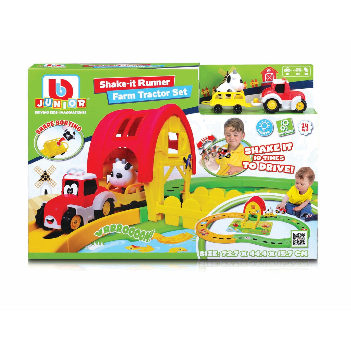 BB Junior Farm Tractor Shake-It Runner Infinity Track