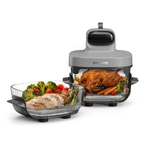 Dreame Tasti PT60 5-in-1 Portable Glass Air Fryer - Grey