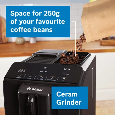 Bosch VeroCafe Bean to Cup Coffee Machine - Piano Black - TIG20119