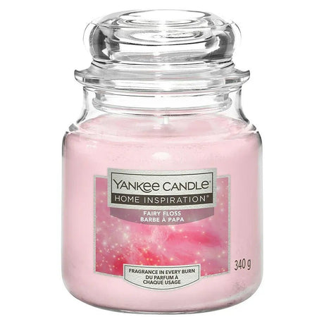 Yankee Candle® Home Inspiration® Fairy Floss Medium Jar Candle 340g - CANDLES - Beattys of Loughrea
