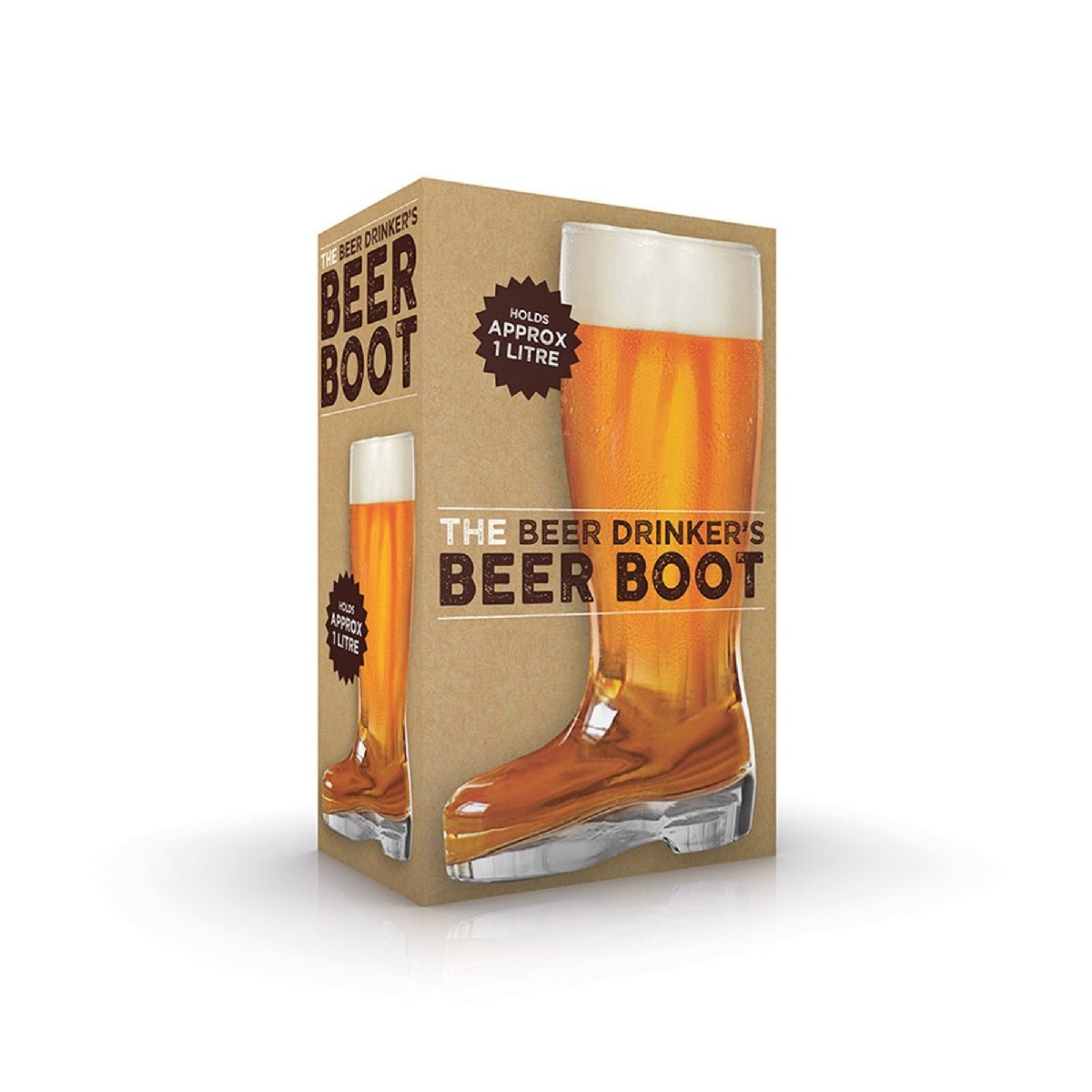 Beer Drinker’s Beer Boot Glass - DRINKING GLASSES - Beattys of Loughrea