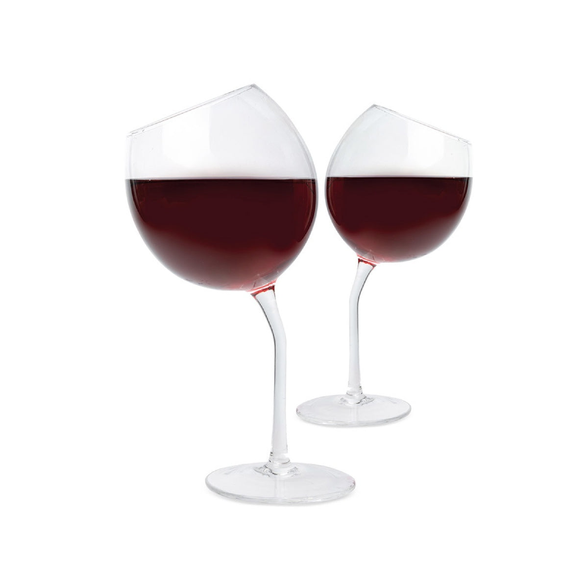 Winning Tipsy Wine Glasses Set Of 2