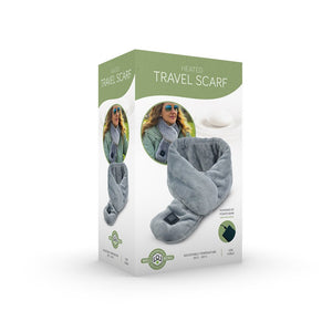 Wellbeing Heated Travel Scarf Grey USB Powered - ADULTS SCARF, HAT, GLOVE, SOCKS - Beattys of Loughrea