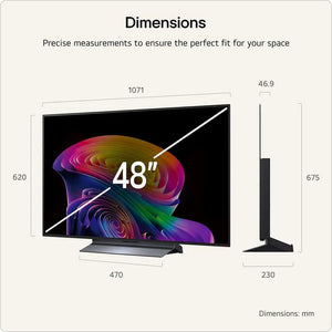LG OLED48C64LA 48" OLED evo AI C6 4K Smart TV