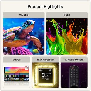 LG 75QNED72B6A 75" QNED72 Mini LED 4K Smart TV