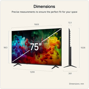 LG 75QNED72B6A 75" QNED72 Mini LED 4K Smart TV