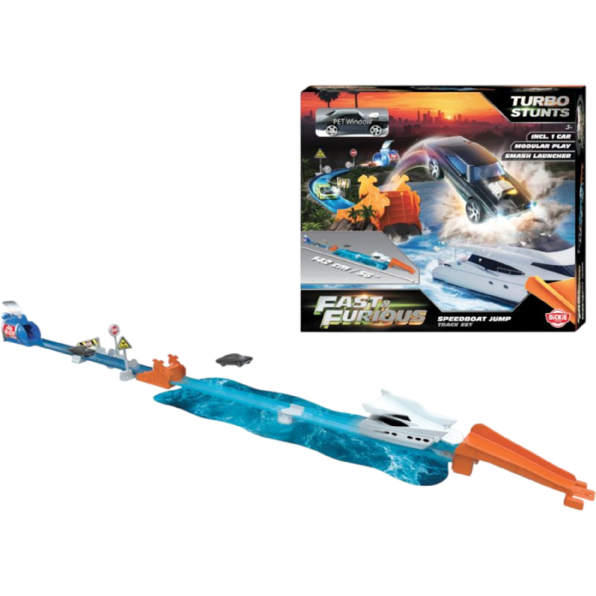 Fast & Furious Speedboat Jump Stunt Track Set