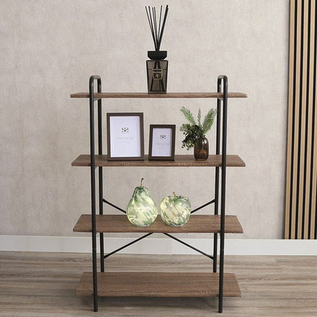 Dark Oak 4 Shelf Unit 80x112cm - OCCASIONAL FURNITURE - Beattys of Loughrea