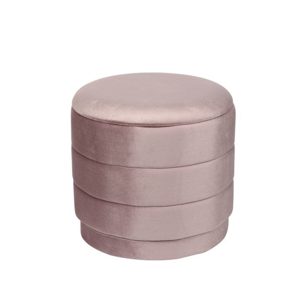 Storage Ottoman Pink with Tray Top 39x37cm