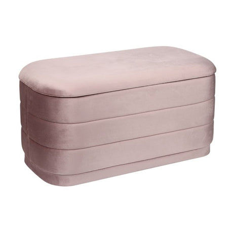 Storage Ottoman Pink with Tray Top 76x38cm - OCCASIONAL FURNITURE - Beattys of Loughrea