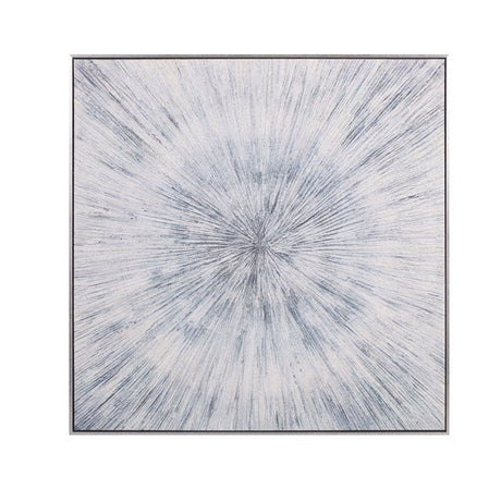 Blue Glitter Abstract Canvas 76x76cm - PICTURES, PAINTINGS - Beattys of Loughrea