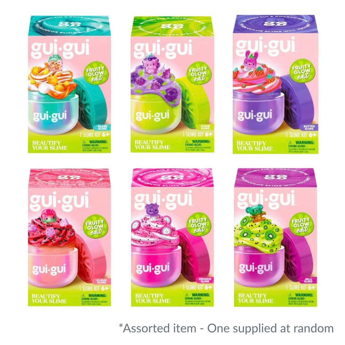 Gui Gui Slime Single Pack, Series 2 Fruity Glow - Assorted - One Supplied*