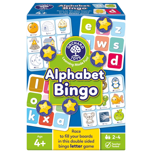 Orchard Toys Alphabet Bingo Game - BOARD GAMES / DVD GAMES - Beattys of Loughrea