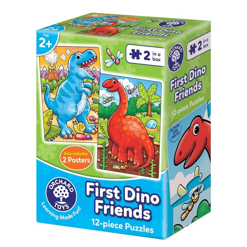Orchard Toys First Dino Friends Jigsaw Puzzle - BOARD GAMES / DVD GAMES - Beattys of Loughrea