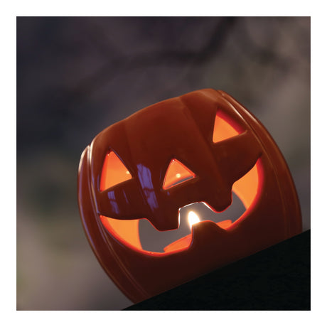 Orange Pumpkin Wax Melt Burner 11cm - POT POURRI/AROMATHERAPY/OILS/DIFFUSER - Beattys of Loughrea