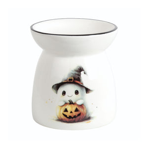 Ghost & Pumpkin Wax Melt Burner 11cm - POT POURRI/AROMATHERAPY/OILS/DIFFUSER - Beattys of Loughrea