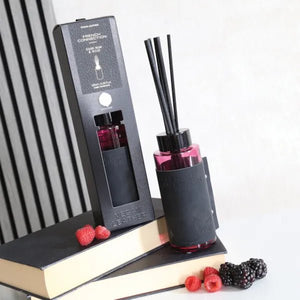 Dark Rum & Rose Reed Diffuser 180ml — French Connection Leather Collection - POT POURRI/AROMATHERAPY/OILS/DIFFUSER - Beattys of Loughrea
