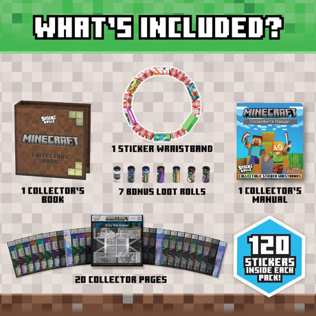 Sticki Rolls Minecraft Collector's Book - ART & CRAFT/MAGIC/AIRFIX - Beattys of Loughrea