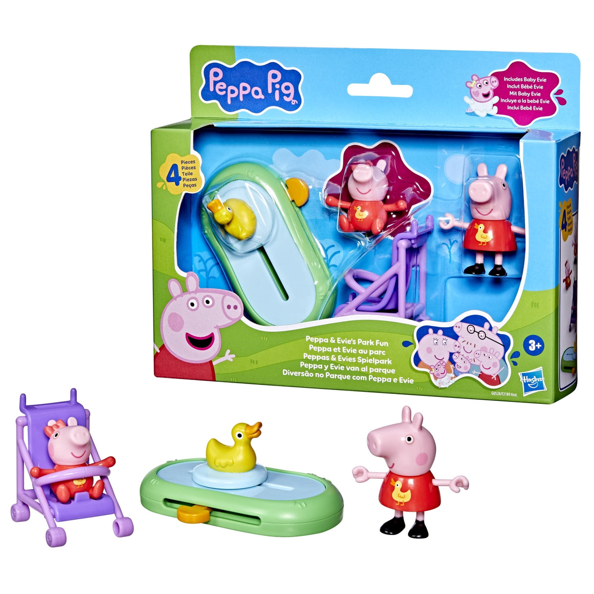 Peppa Pig Whizz-Around Peppa & Evie Fun in the Park Set
