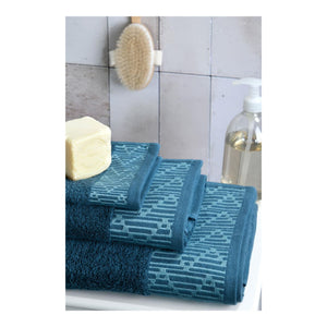 STOF Tuli Hand Towel, Petrol Blue, 30x50cm - TOWELS FACECLOTHS - Beattys of Loughrea