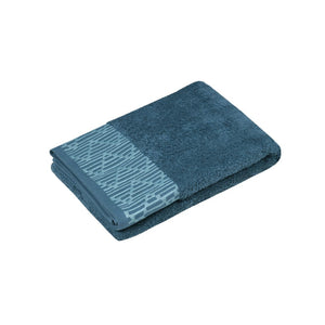 STOF Tuli Bath Sheet, Petrol Blue, 70x140cm - TOWELS FACECLOTHS - Beattys of Loughrea
