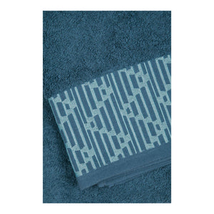 STOF Tuli Bath Sheet, Petrol Blue, 70x140cm - TOWELS FACECLOTHS - Beattys of Loughrea