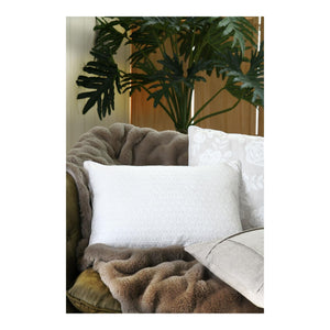 STOF Mariette Cushion, White, 40x60cm - CUSHIONS/COVERS - Beattys of Loughrea