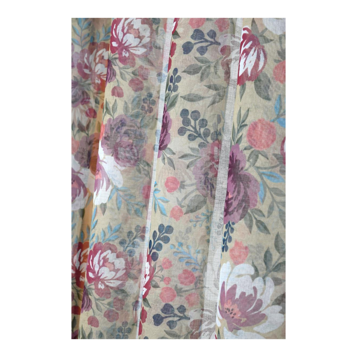 STOF Augusta Sheer Curtain, Multicolour, 140x240cm
