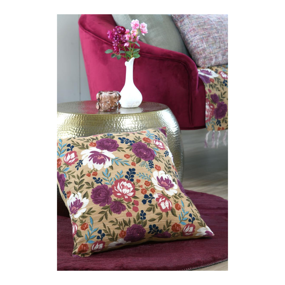 STOF Augusta Cushion, Multicolour, 45x45cm - CUSHIONS/COVERS - Beattys of Loughrea